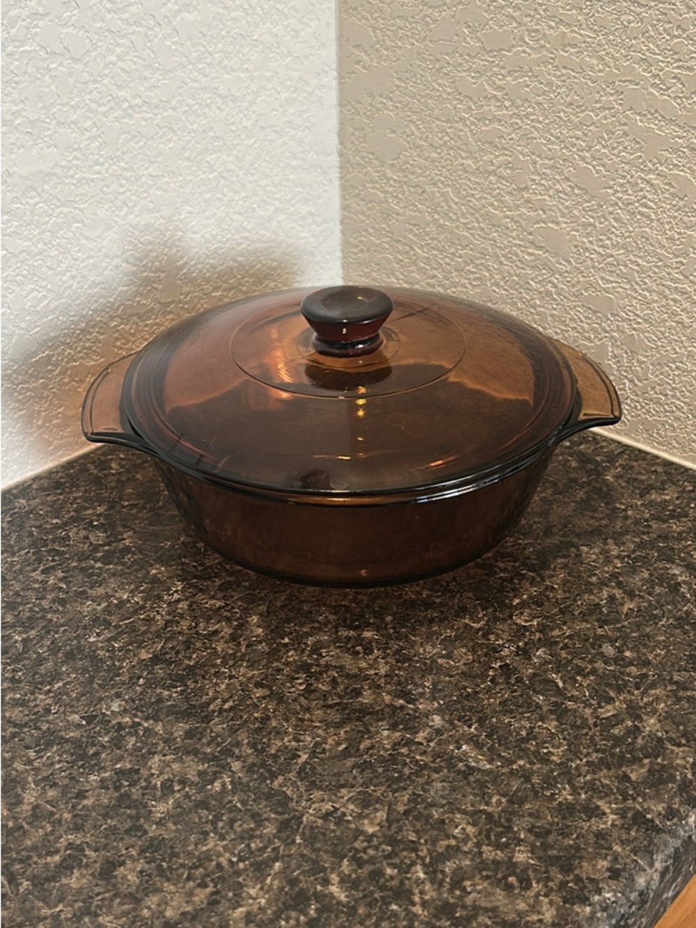 Fire King Anchor Hocking Oven Safe Cooking Glassware with Lid - 1 Qt